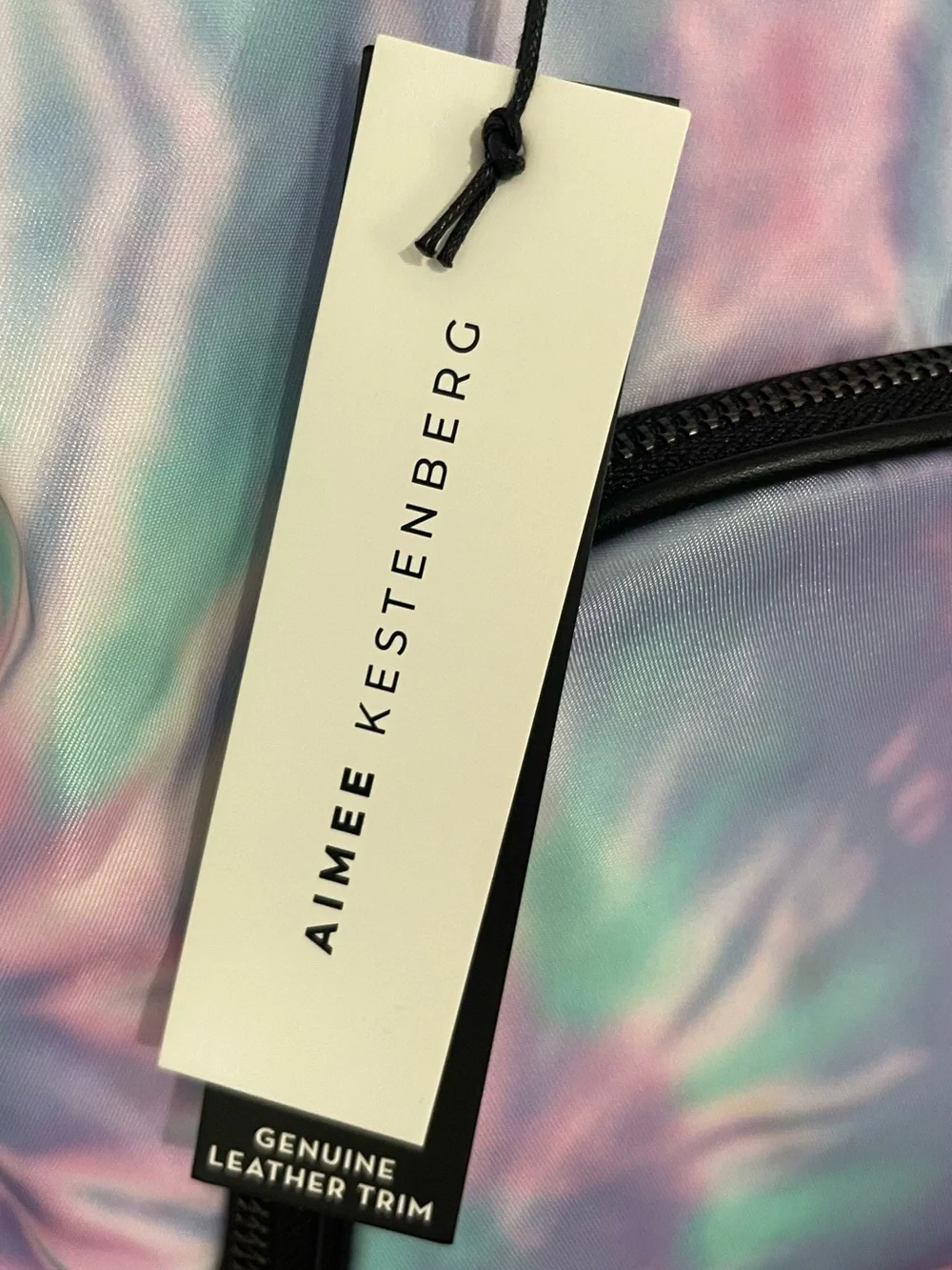 Aimee Kestenberg Lighten Up Tie Dye Swirl Nylon Leather Tote